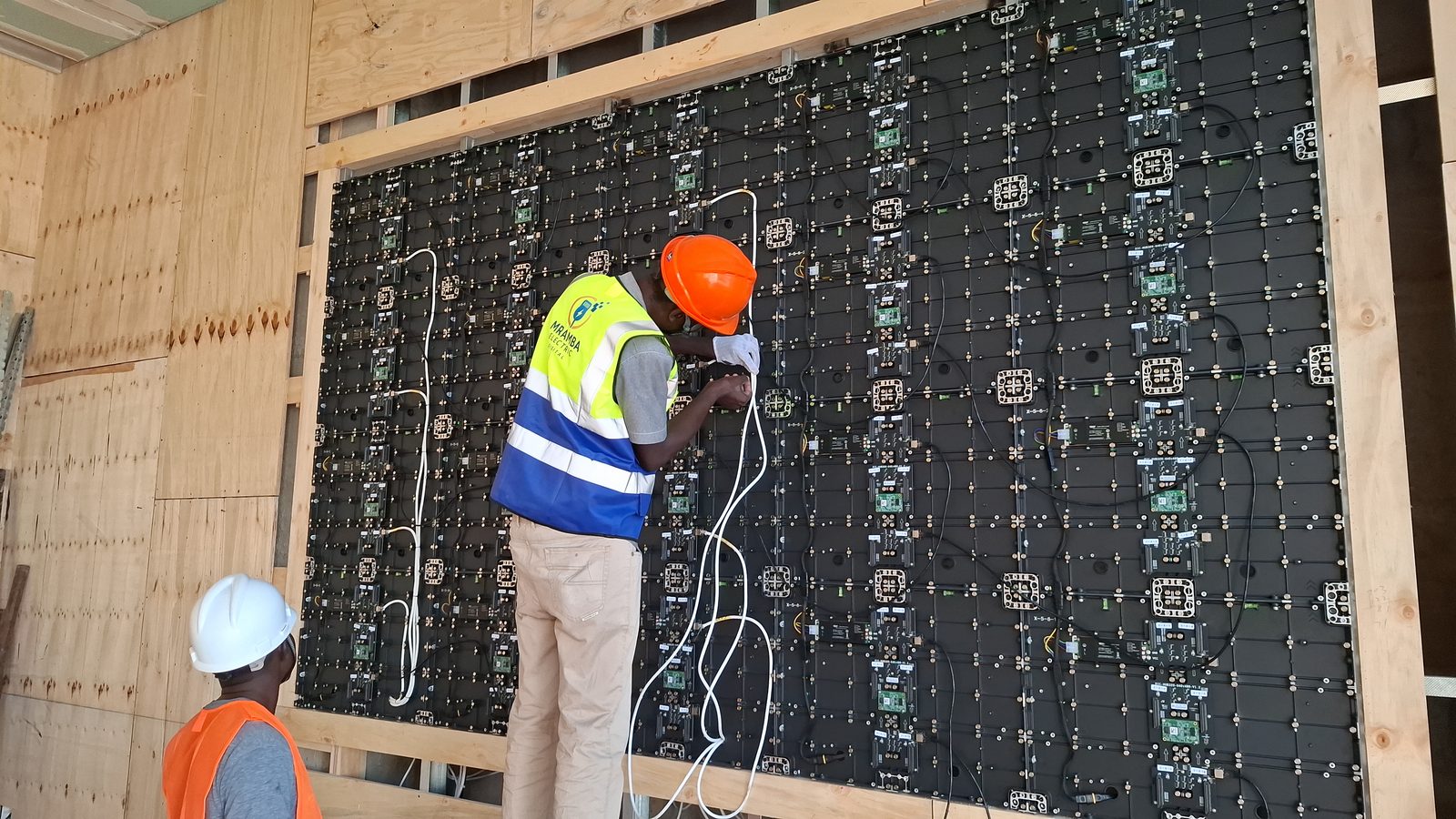 JK Nyerere Airport — rear cabling and module layout
